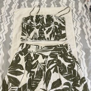 Abercrombie 2-Piece Short & Top Set - Palm Print